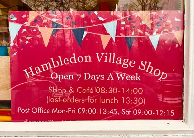 Opening hours sign