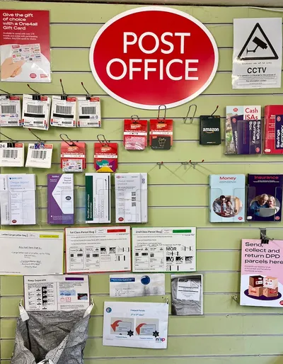 Hambledon Post Office counter