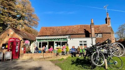 Shop with bikes outside