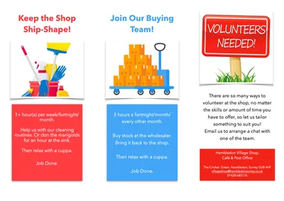 Volunteering flyer – front